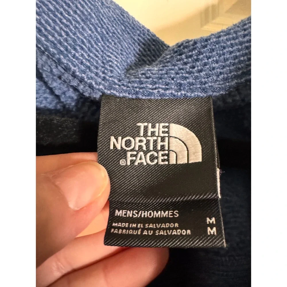 The North Face Mens Pullover Fleece Jacket Blue Heathered Size Medium‎